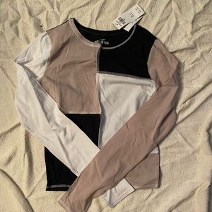hollister baby tee fit long sleeve